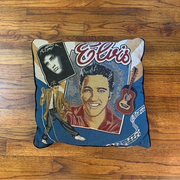Other - Vintage Elvis Presley Themed Throw Pillow Chair Sofa Couch Bed Canvas
Home Decor